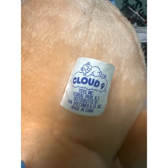 Vintage Cloud 9 Fluffy Fat Pig Pink stuffed animal plush toy - Picture 4 of 6